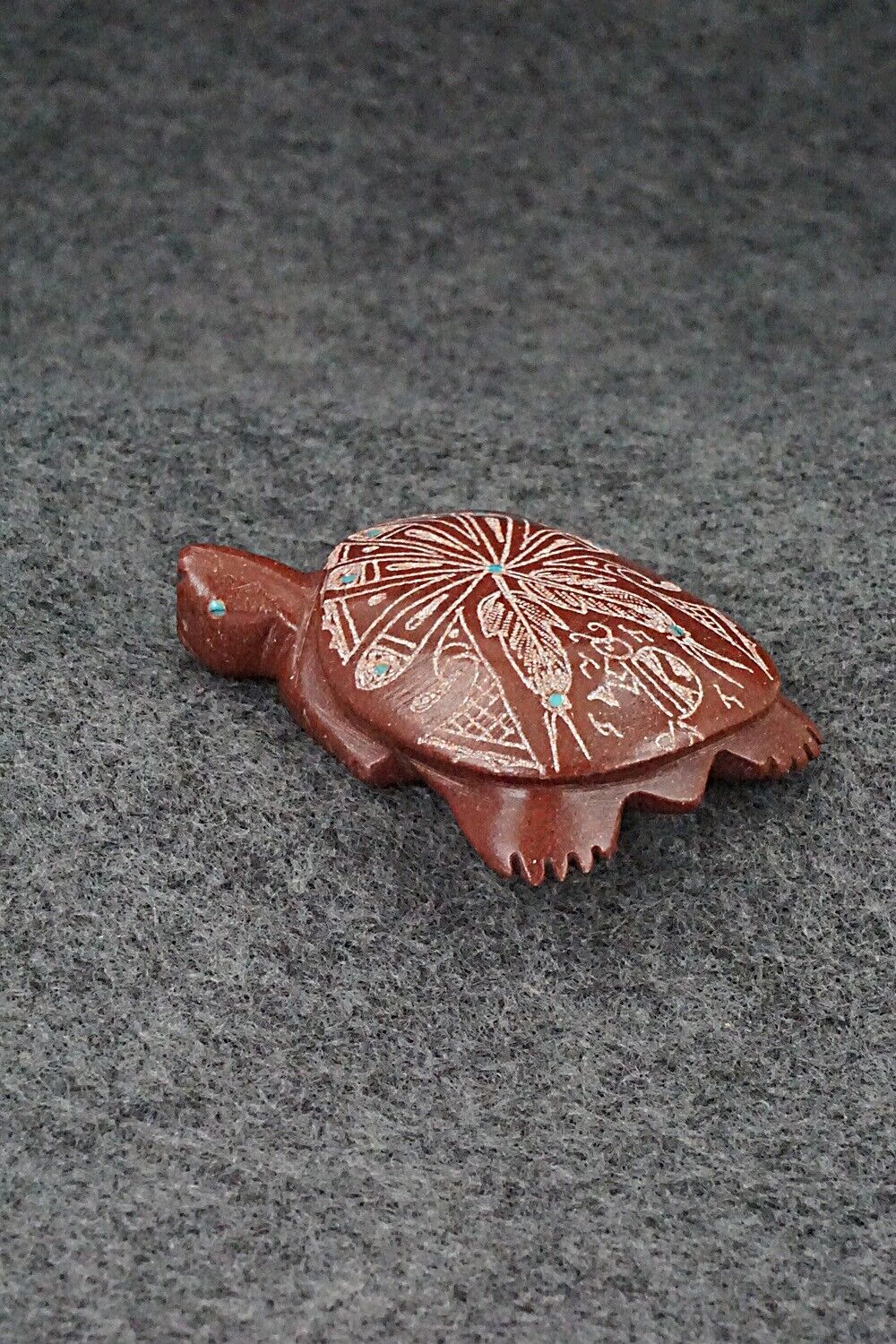 Turtle Zuni Fetish Carving - Adrian Cachini