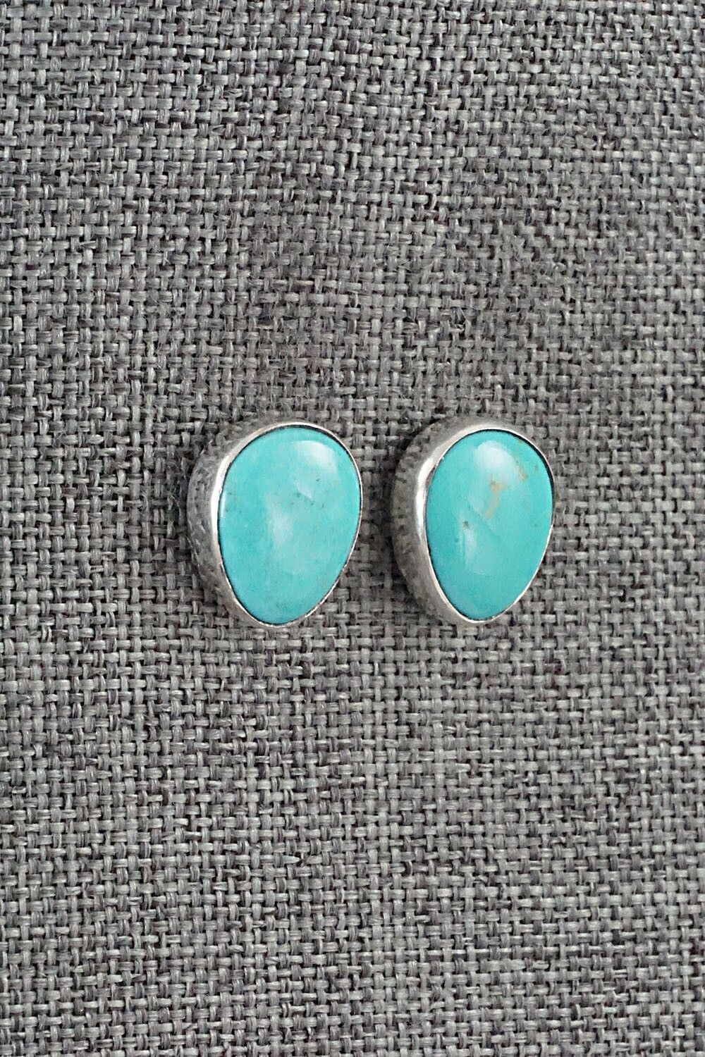 Turquoise & Sterling Silver Earrings - Marco Begaye