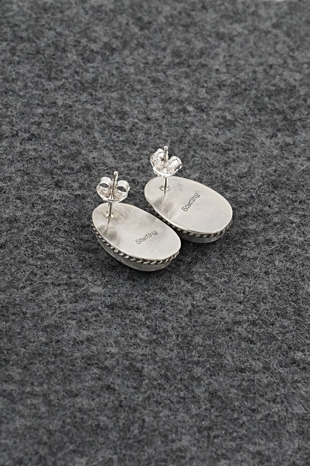 Turquoise & Sterling Silver Earrings - Rosemary Saunders