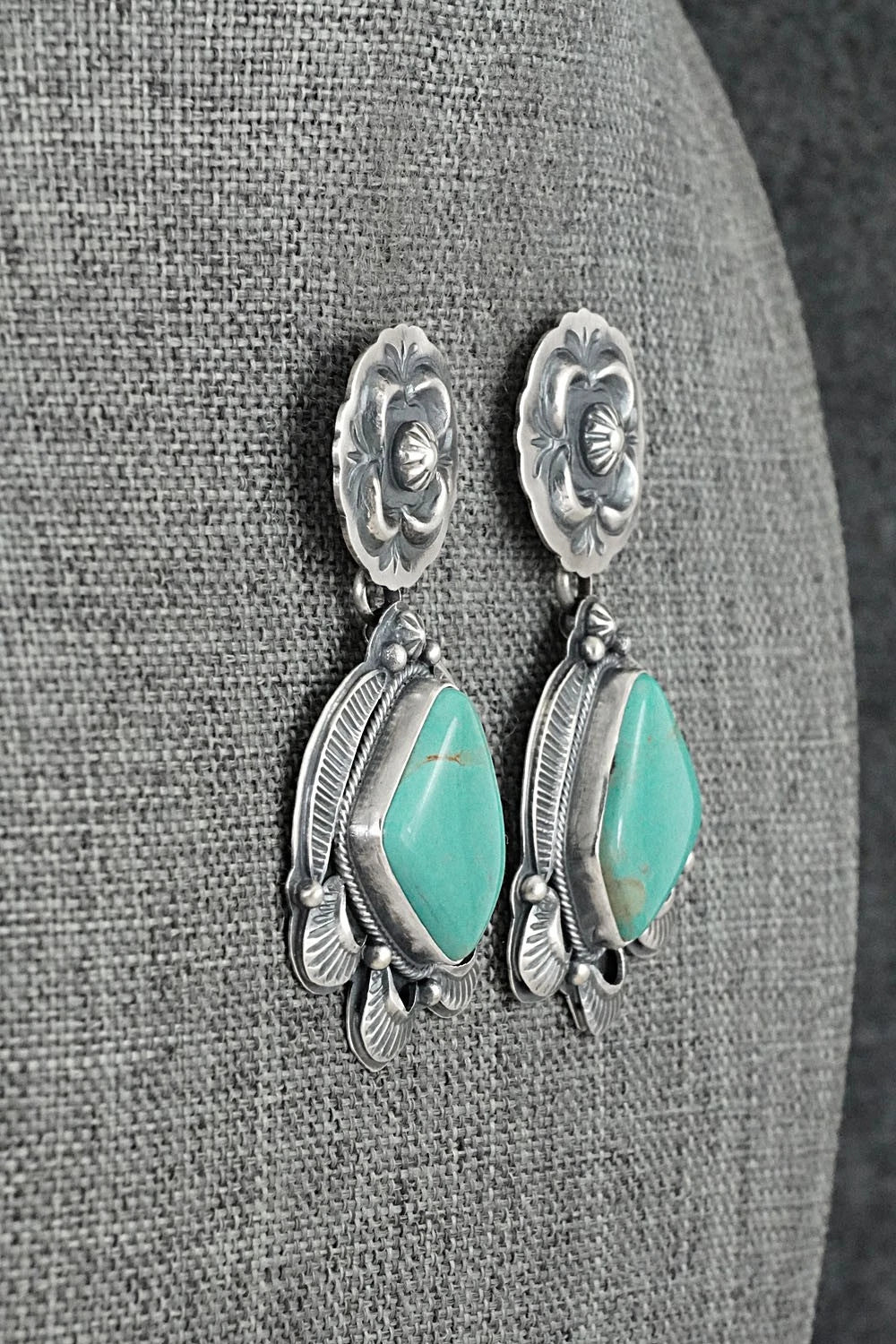 Turquoise & Sterling Silver Earrings - Randy Boyd