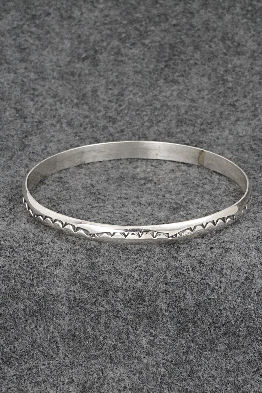 Sterling Silver Bangle Bracelet - Elaine Tahe