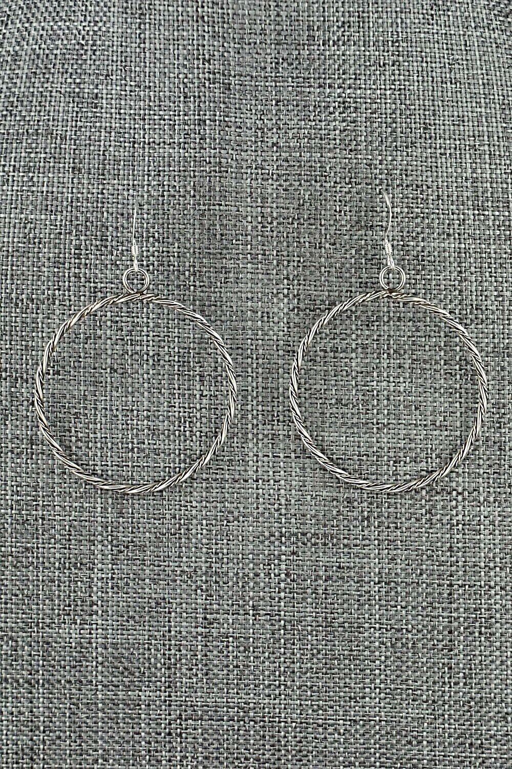 Sterling Silver Hoop Earrings - Caroline Tsosie