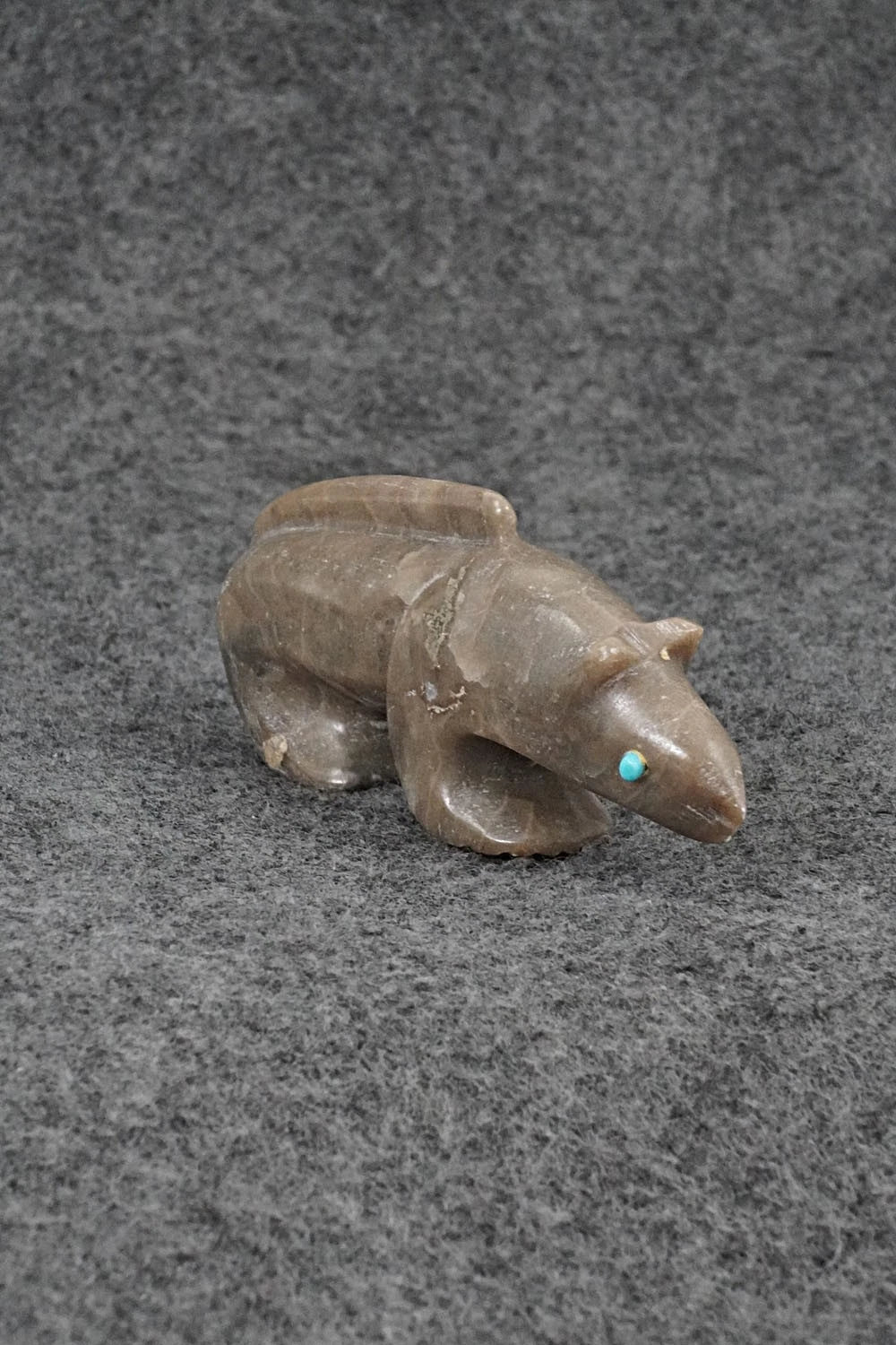 Mountain Lion Zuni Fetish Carving - Ronnie Lunasee