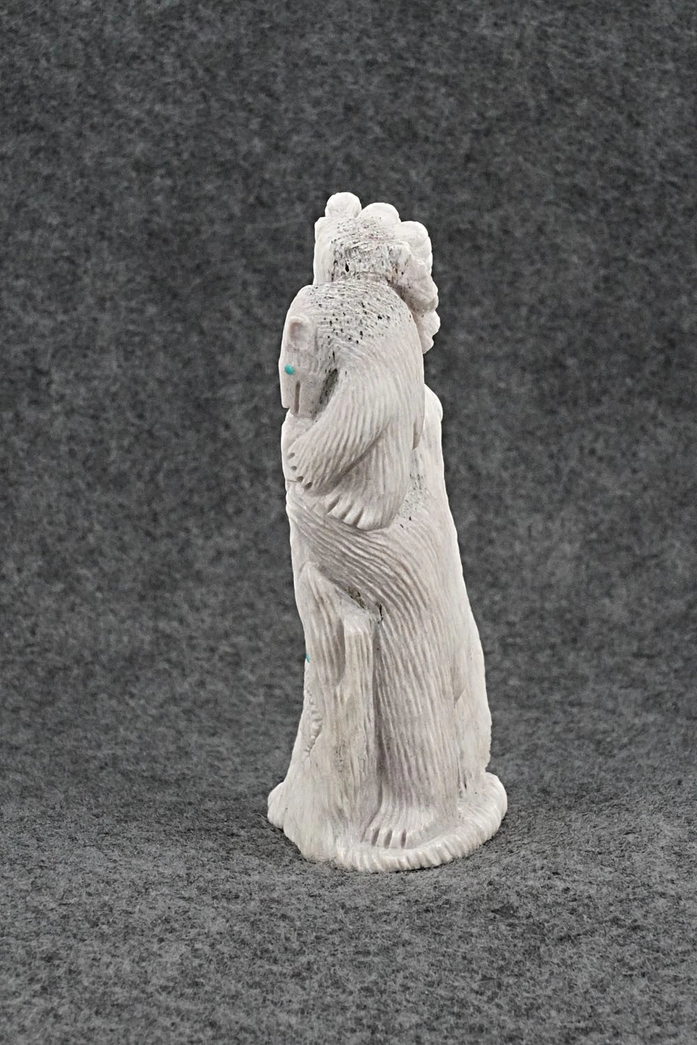 Bears and Owls Zuni Fetish Carving - Destry Siutza