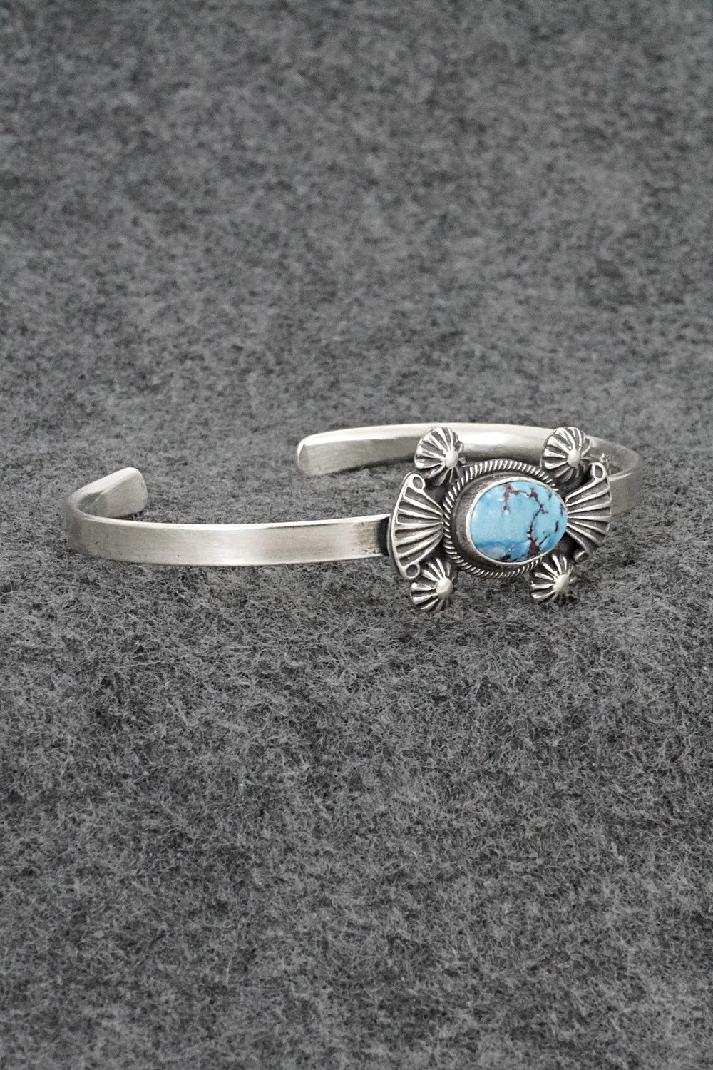 Turquoise & Sterling Silver Bracelet - Genevieve Francisco