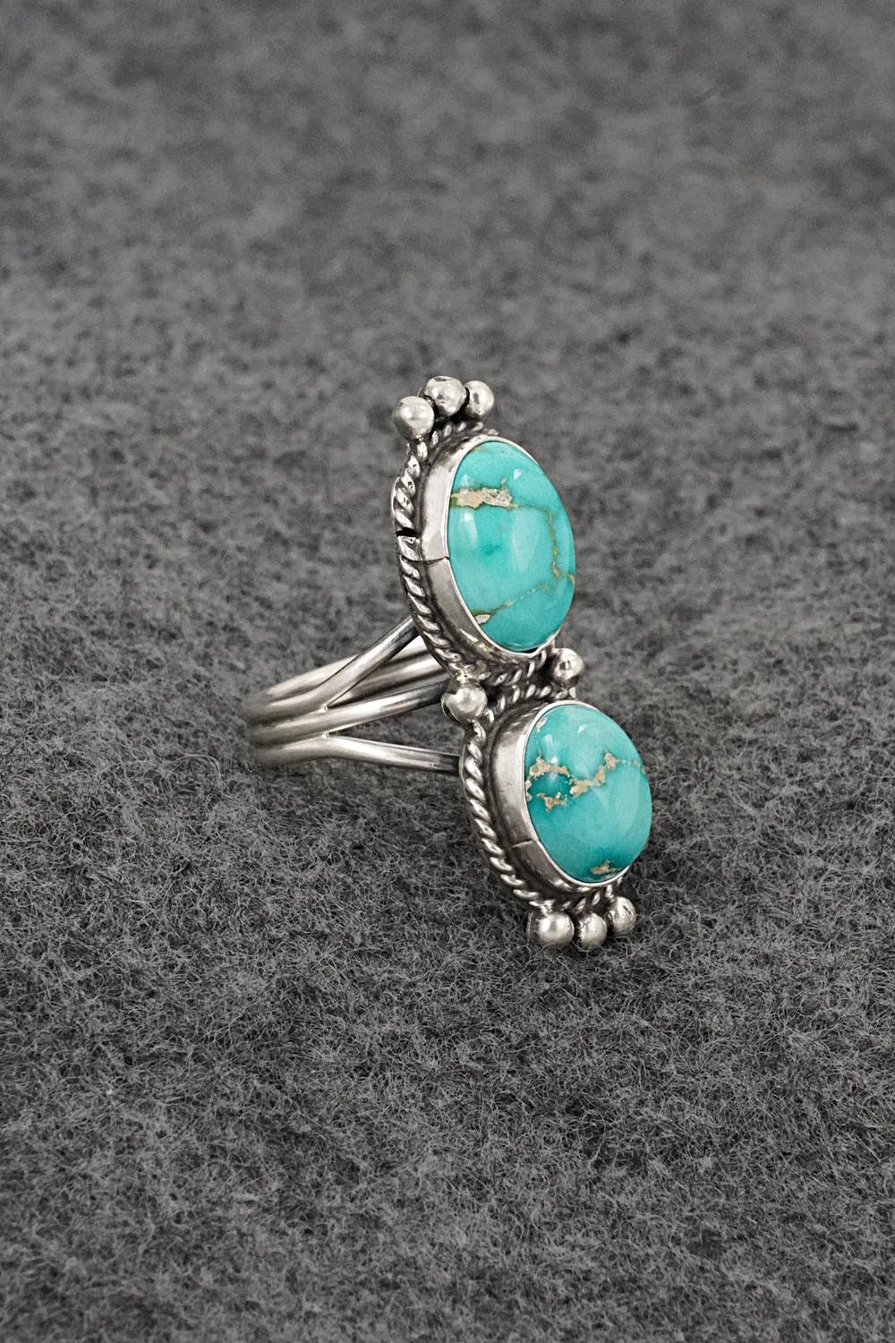 Turquoise & Sterling Silver Ring - Rena Begay - Size 5
