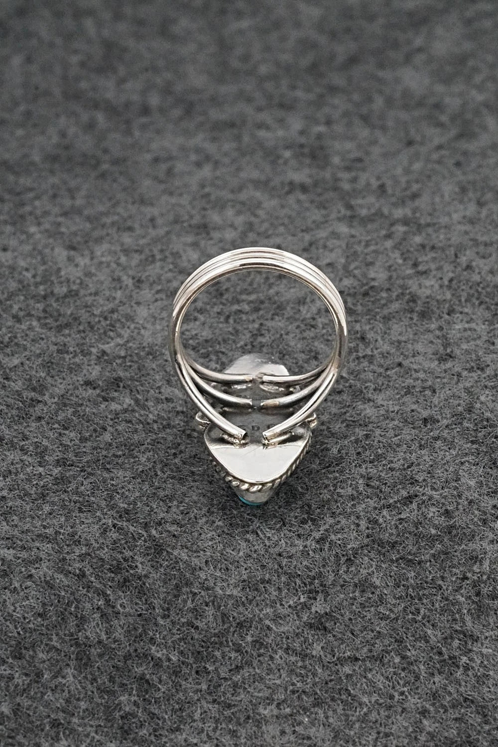 Turquoise & Sterling Silver Ring - Eugene Gruber - Size 6