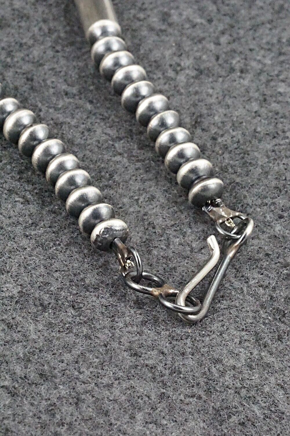 Sterling Silver Navajo Pearl Necklace 20" - Tonisha Haley