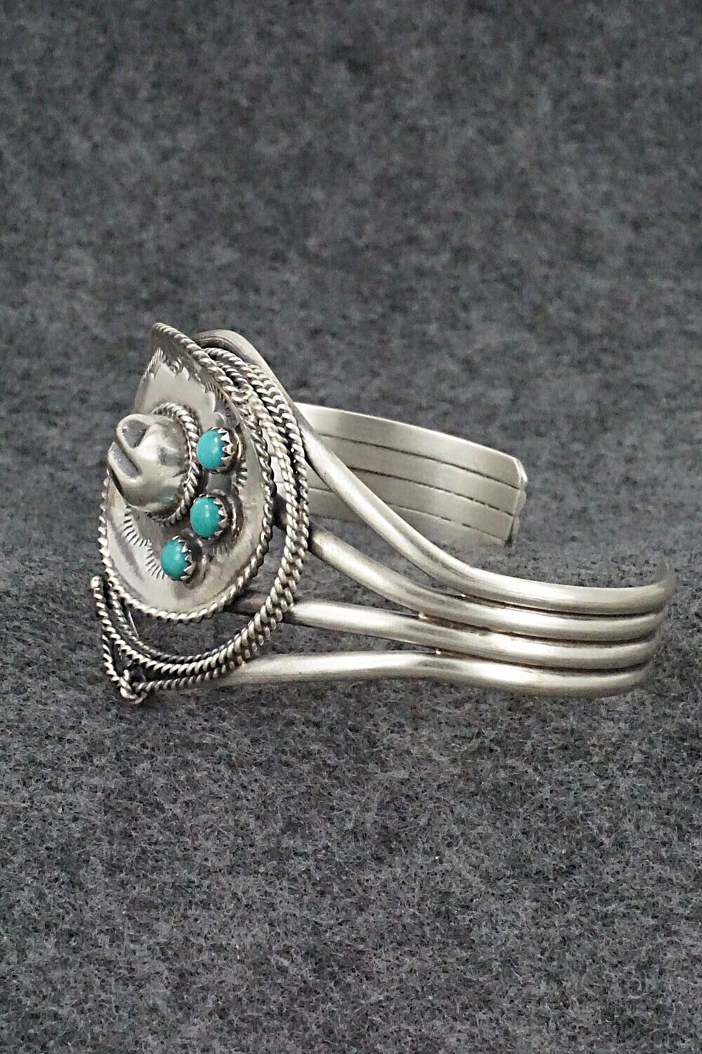 Turquoise & Sterling Silver Bracelet - Bobby Platero