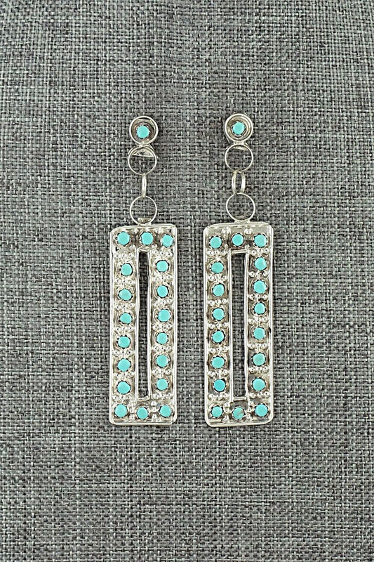 Turquoise & Sterling Silver Earrings - Joanne Cheama