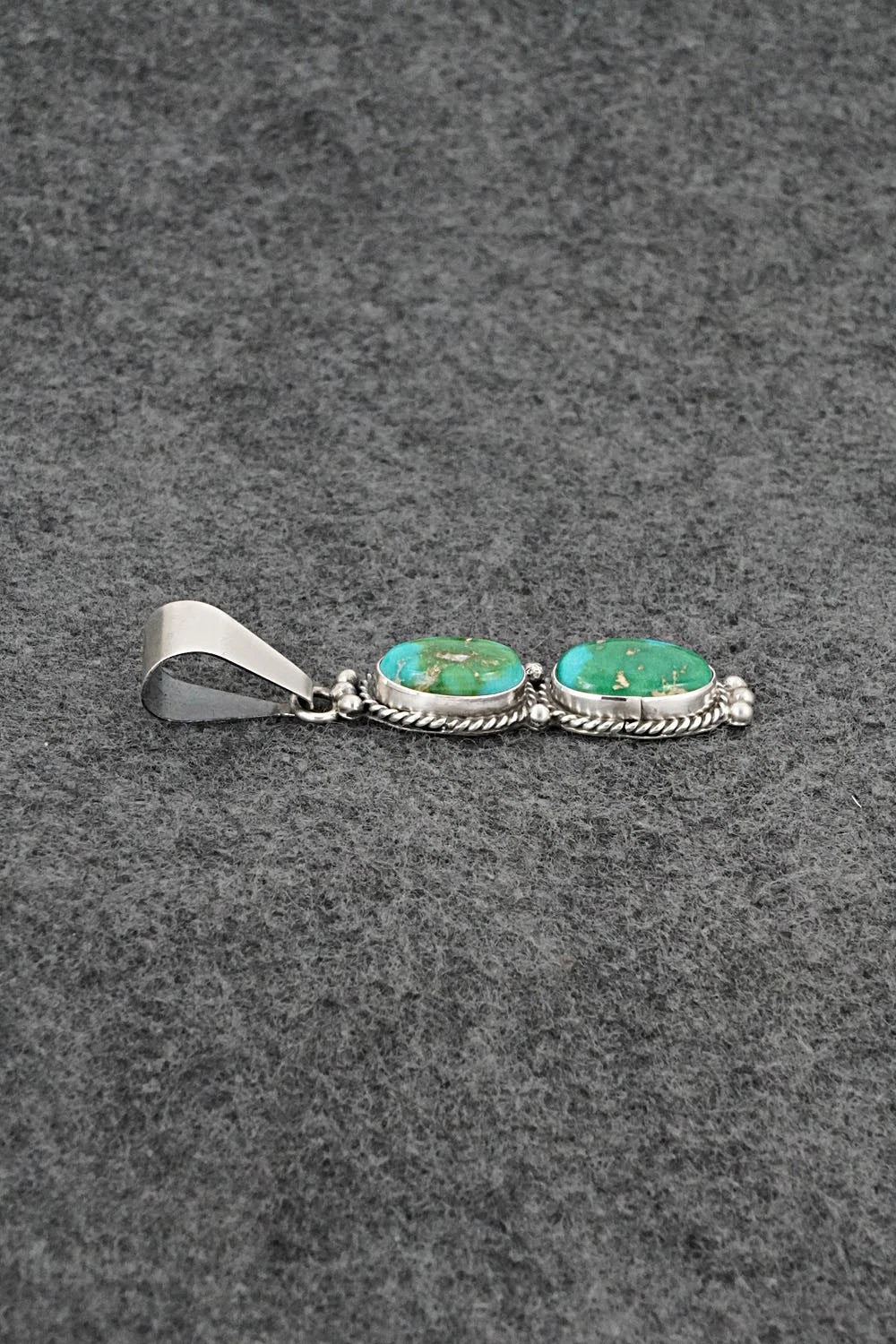 Turquoise & Sterling Silver Pendant - Rena Begay