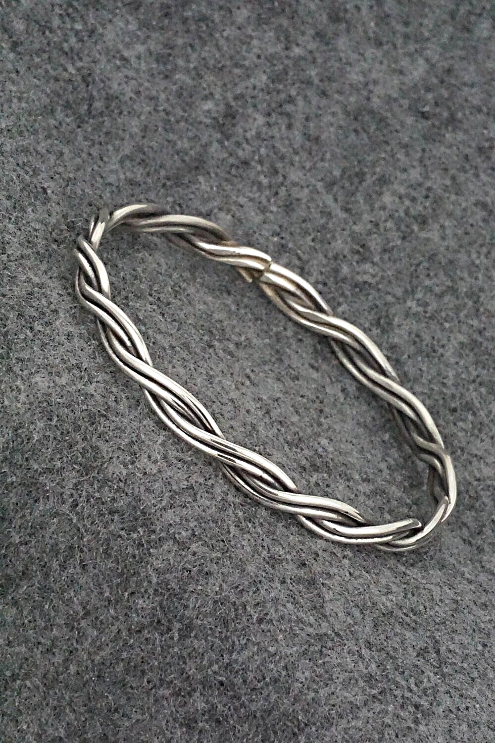 Sterling Silver Bangle Bracelet - Elaine Tahe