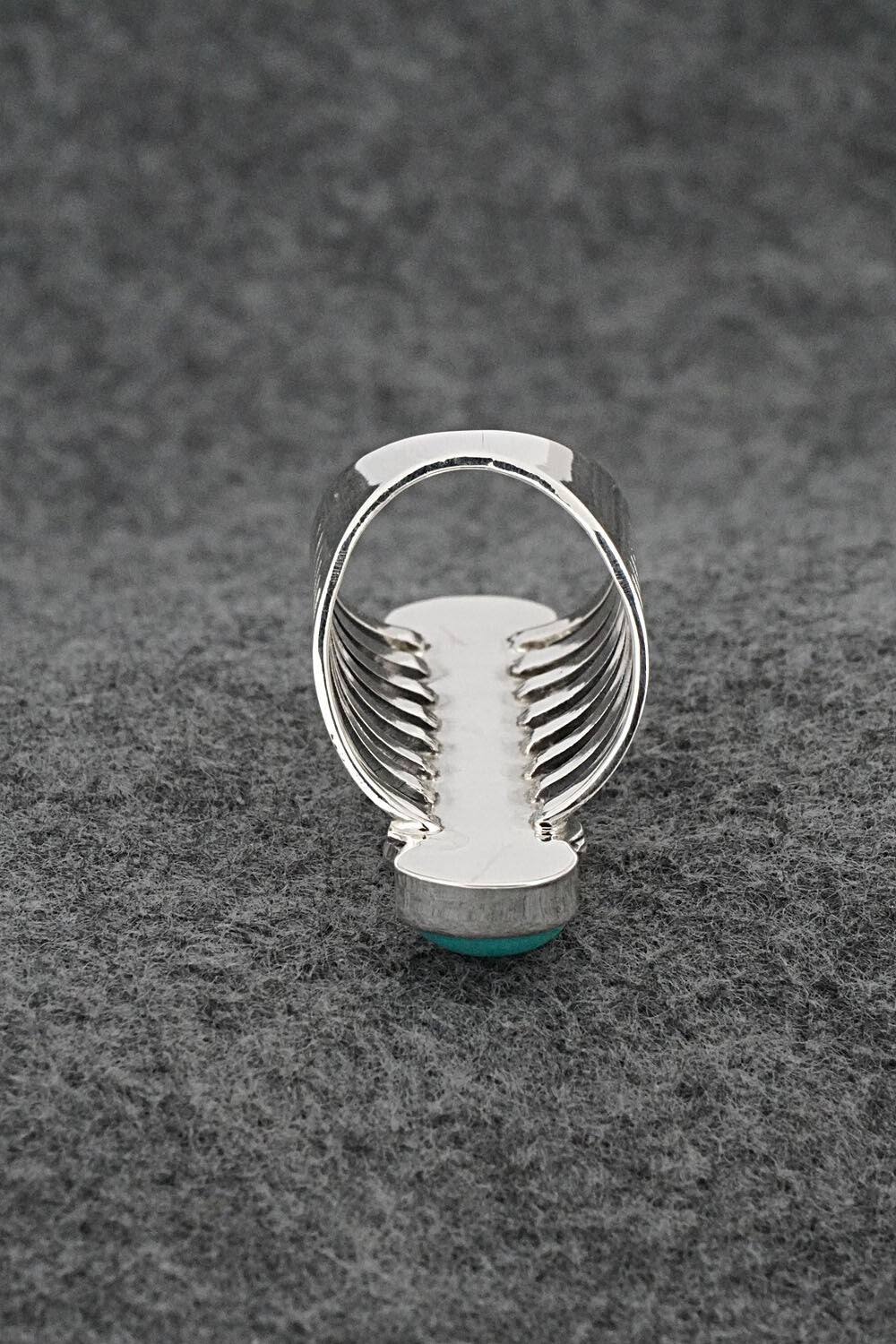 Turquoise & Sterling Silver Ring - Thomas Yazzie - Size 7