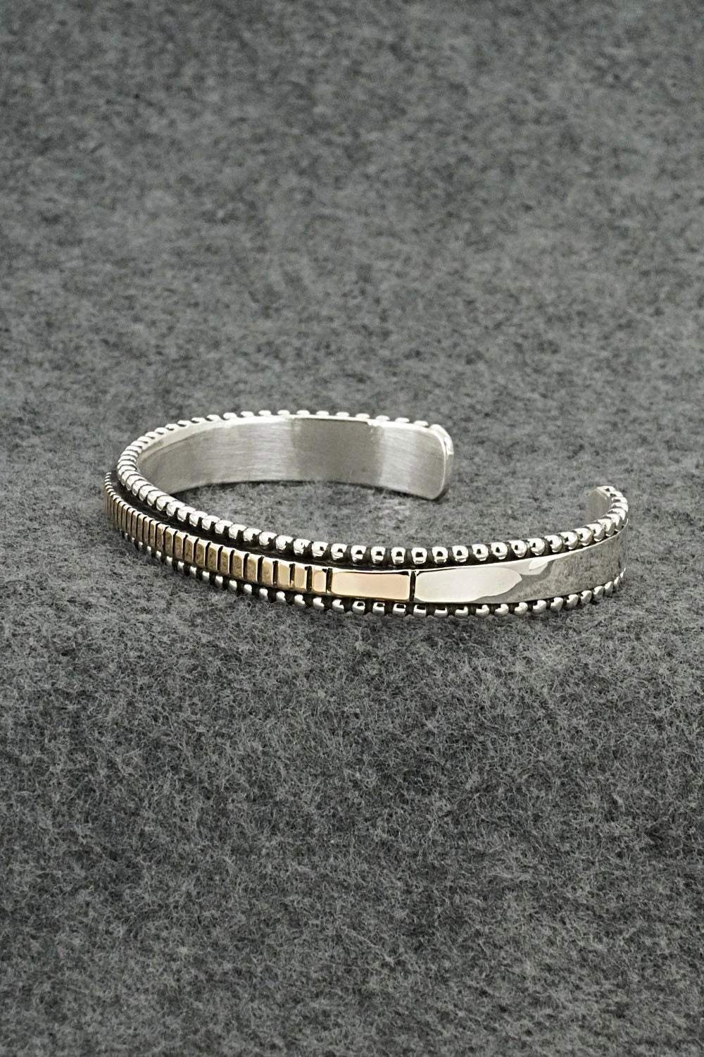 Sterling Silver and 14k Gold Bracelet - Jonathan Nez