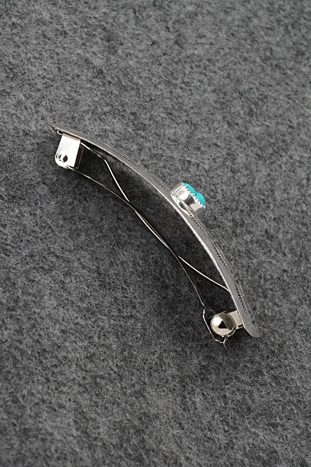 Turquoise & Sterling Silver Hair Barrette - Jolene Begay