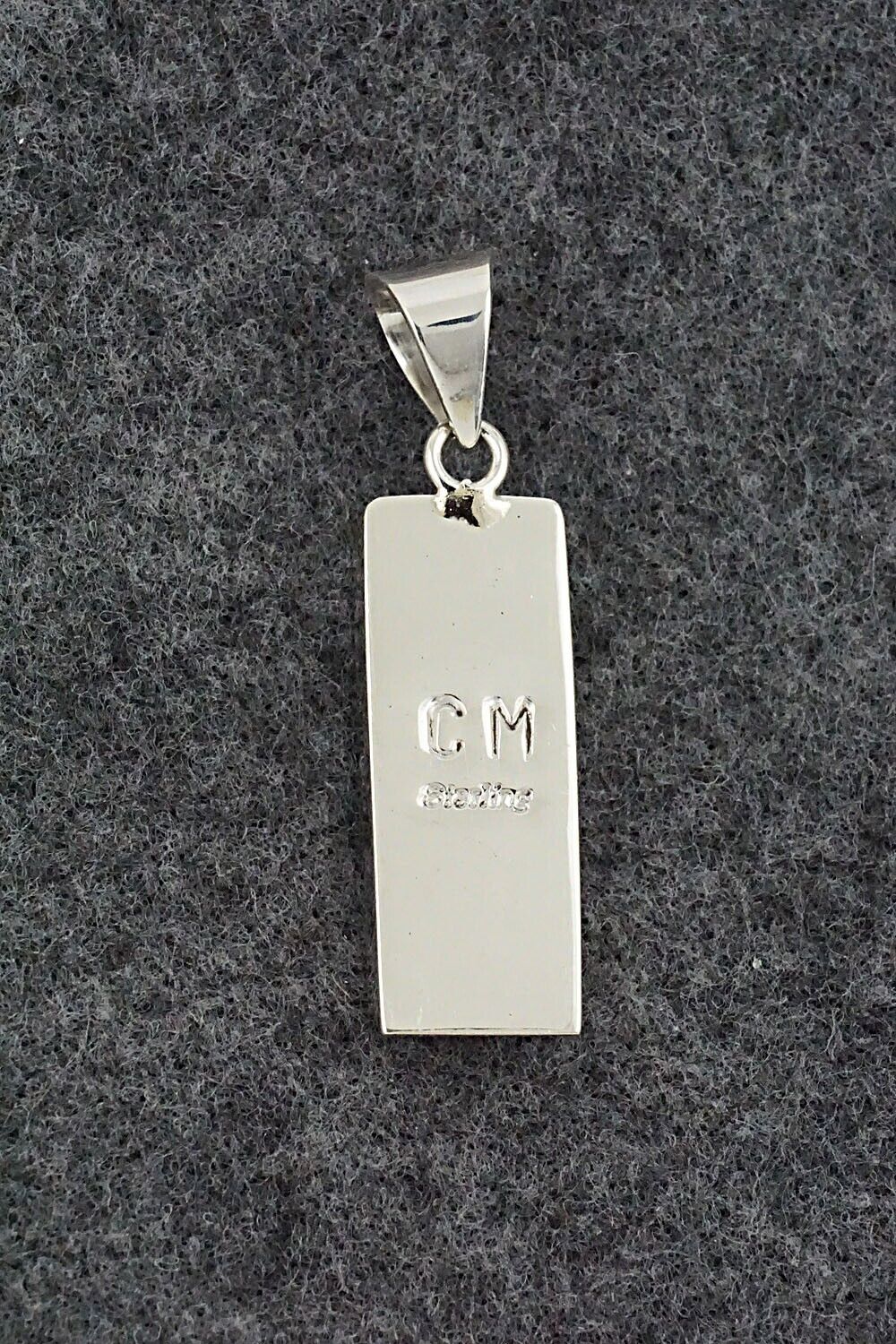 Turquoise & Sterling Silver Pendant - Curtis Manygoats