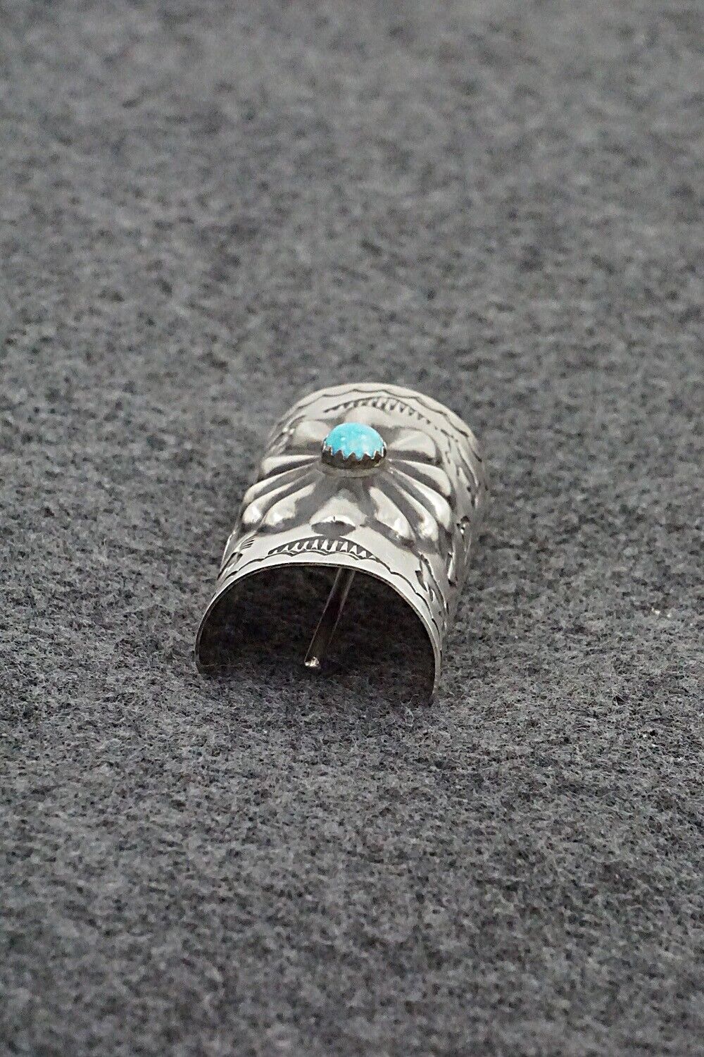 Turquoise & Sterling Silver Hair Pin - Arlene Soce
