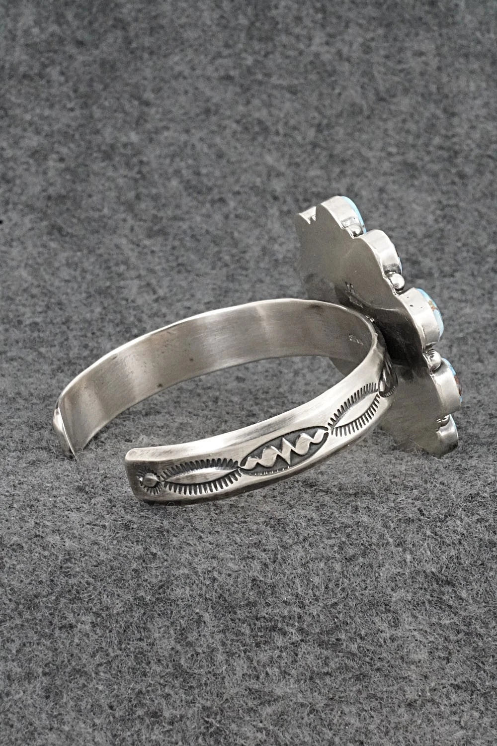Turquoise & Sterling Silver Bracelet - Derrick Gordon