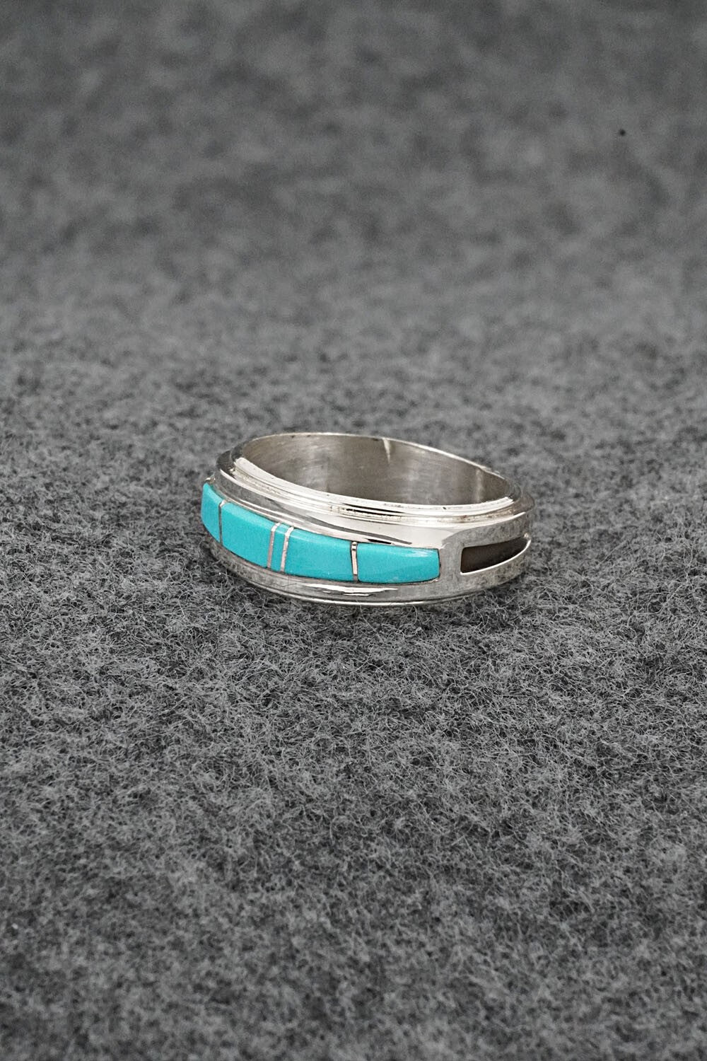 Turquoise & Sterling Silver Ring - Wilbert Muskett Jr. - Size 6.5