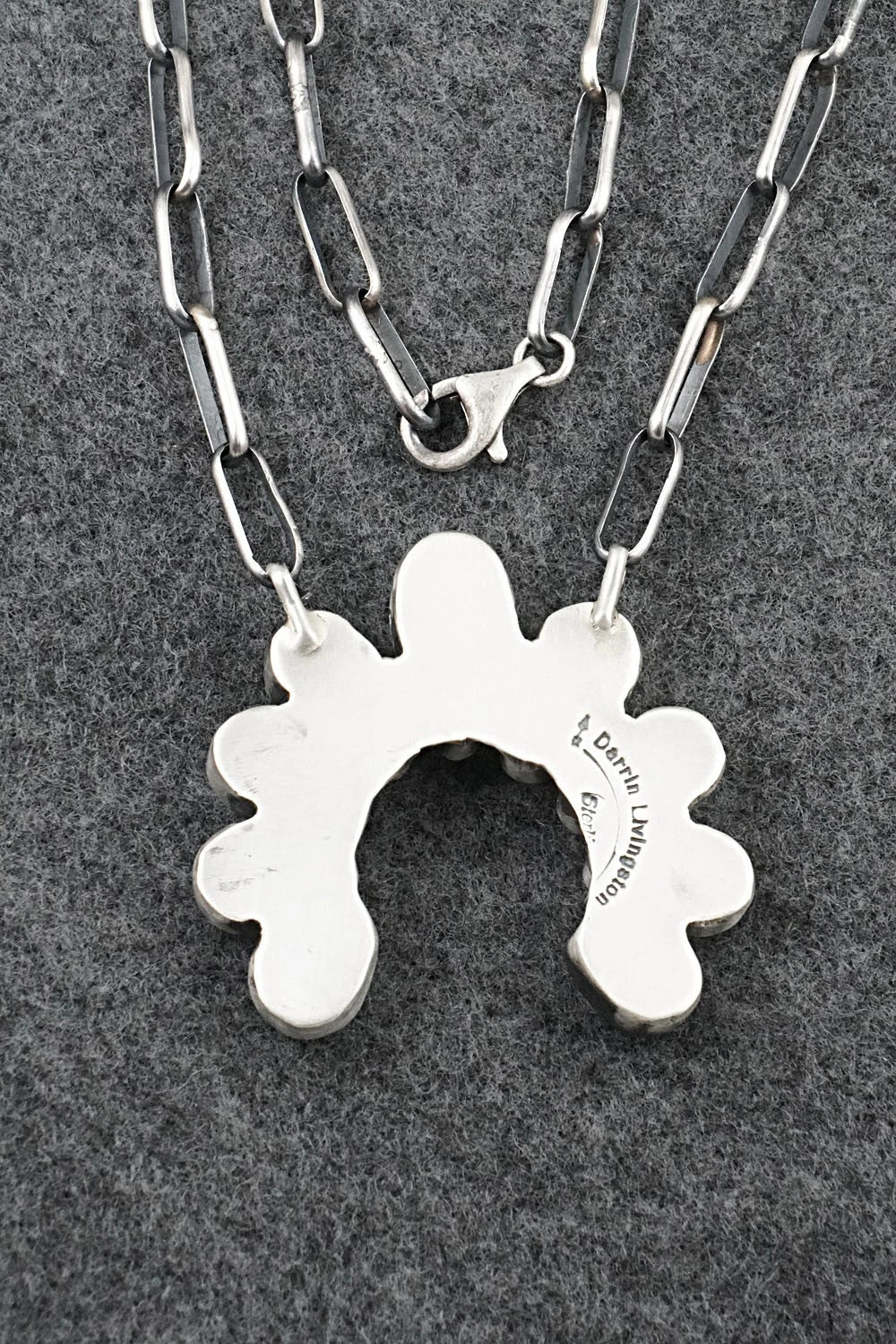 Turquoise & Sterling Silver Necklace - Darrin Livingston