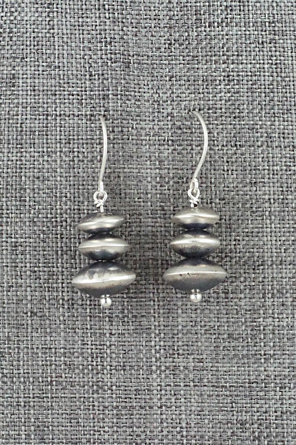 Sterling Silver Navajo Pearl Earrings - Bryannen Halwood