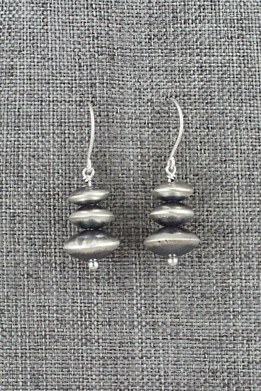 Sterling Silver Navajo Pearl Earrings - Bryannen Halwood