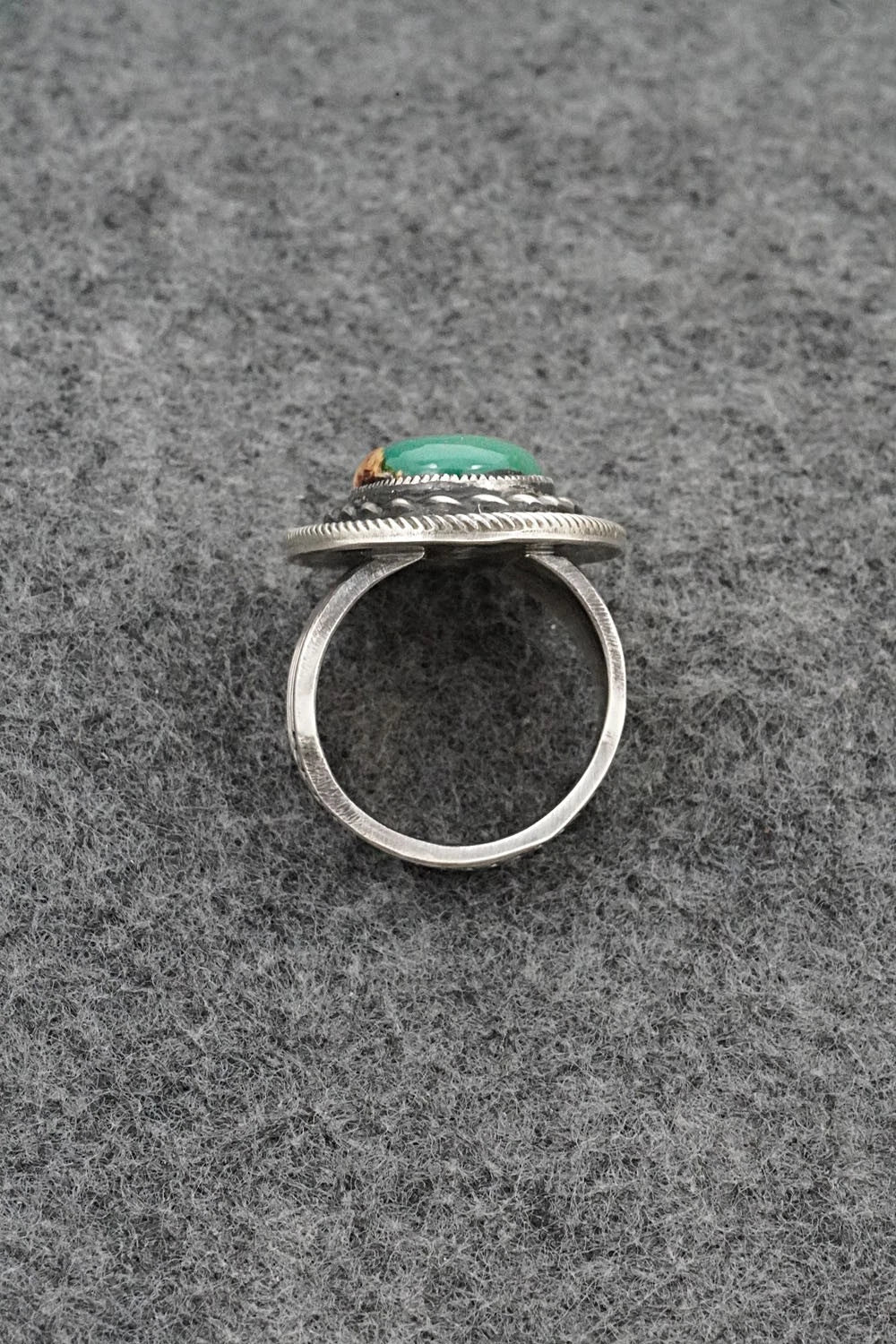 Turquoise & Sterling Silver Ring - Calvin Martinez - Size 7