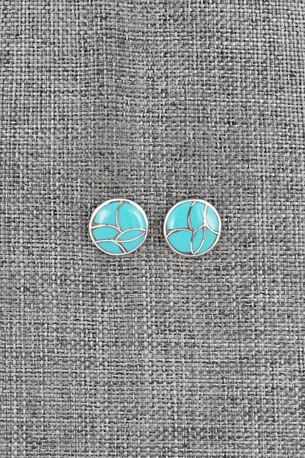 Turquoise & Sterling Silver Earrings - Orena Leekya