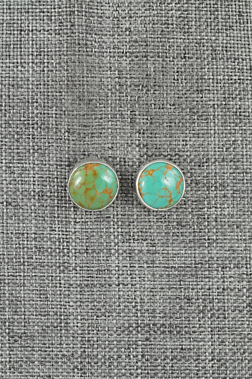 Turquoise & Sterling Silver Earrings - Rosemary Saunders