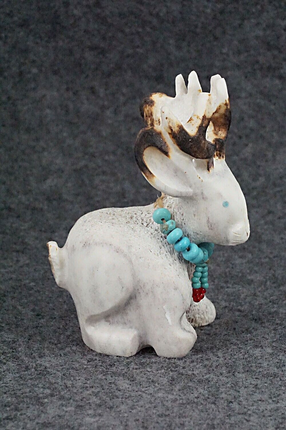 Jackalope Zuni Fetish Carving - Andres Lementino