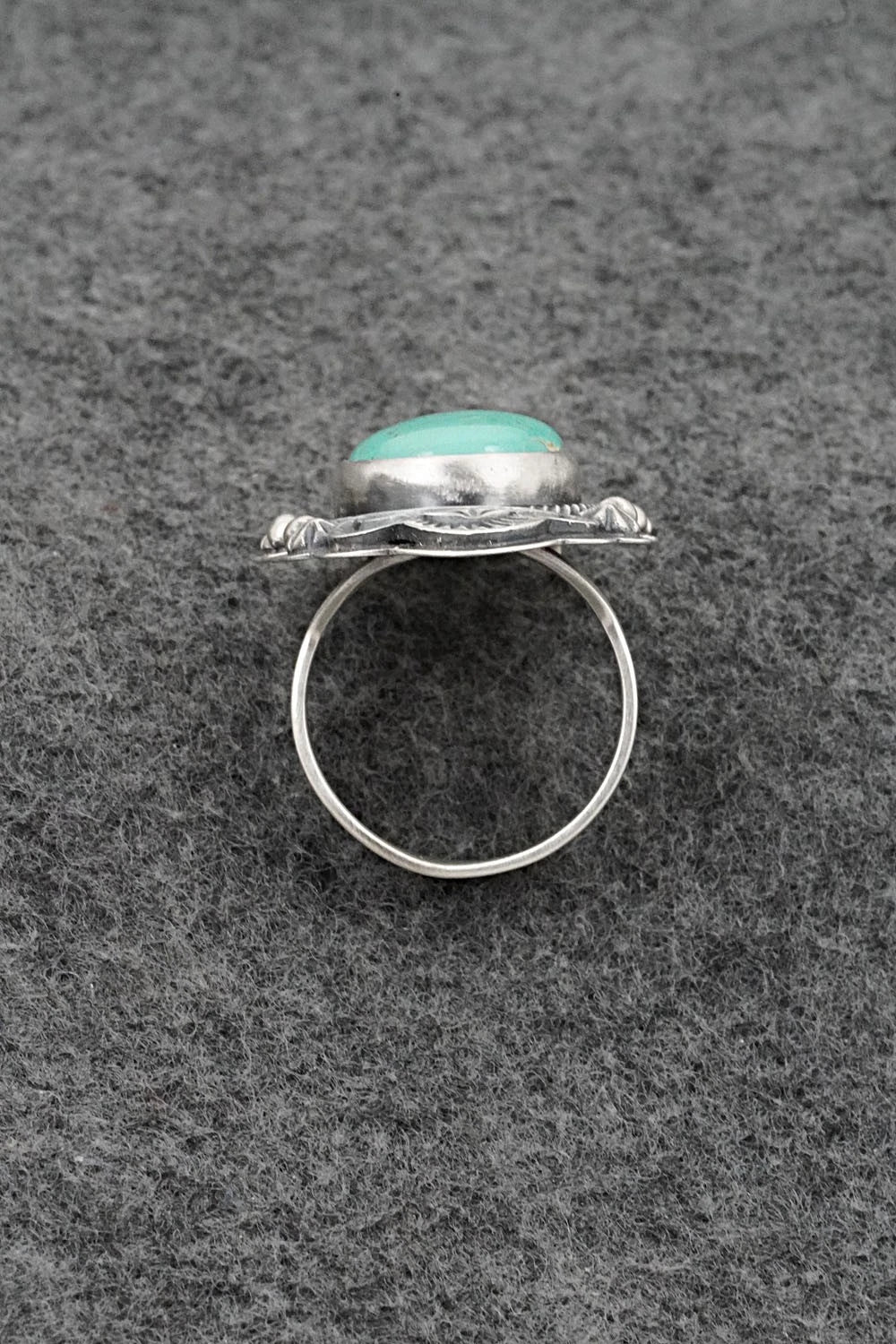 Turquoise & Sterling Silver Ring - Randy Boyd - Size 8.5