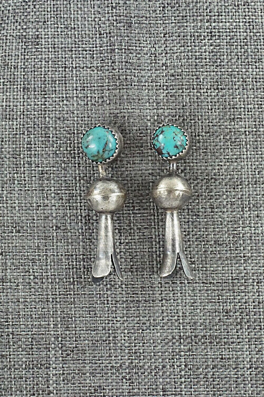 Turquoise & Sterling Silver Earrings - Emily Tsosie