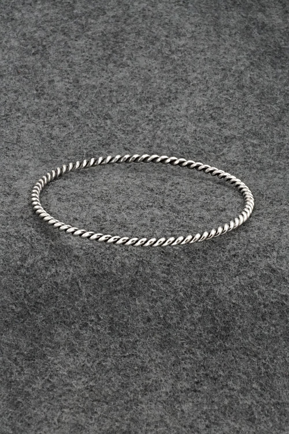 Sterling Silver Bangle Bracelet - Elaine Tahe
