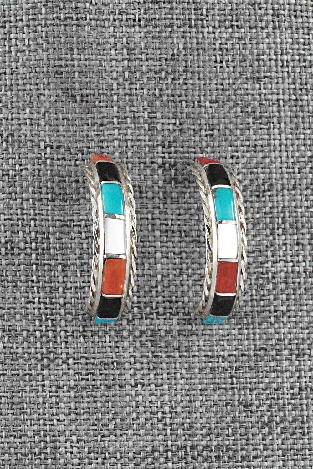 Multi-Stone & Sterling Silver Earrings - Malcolm Chavez