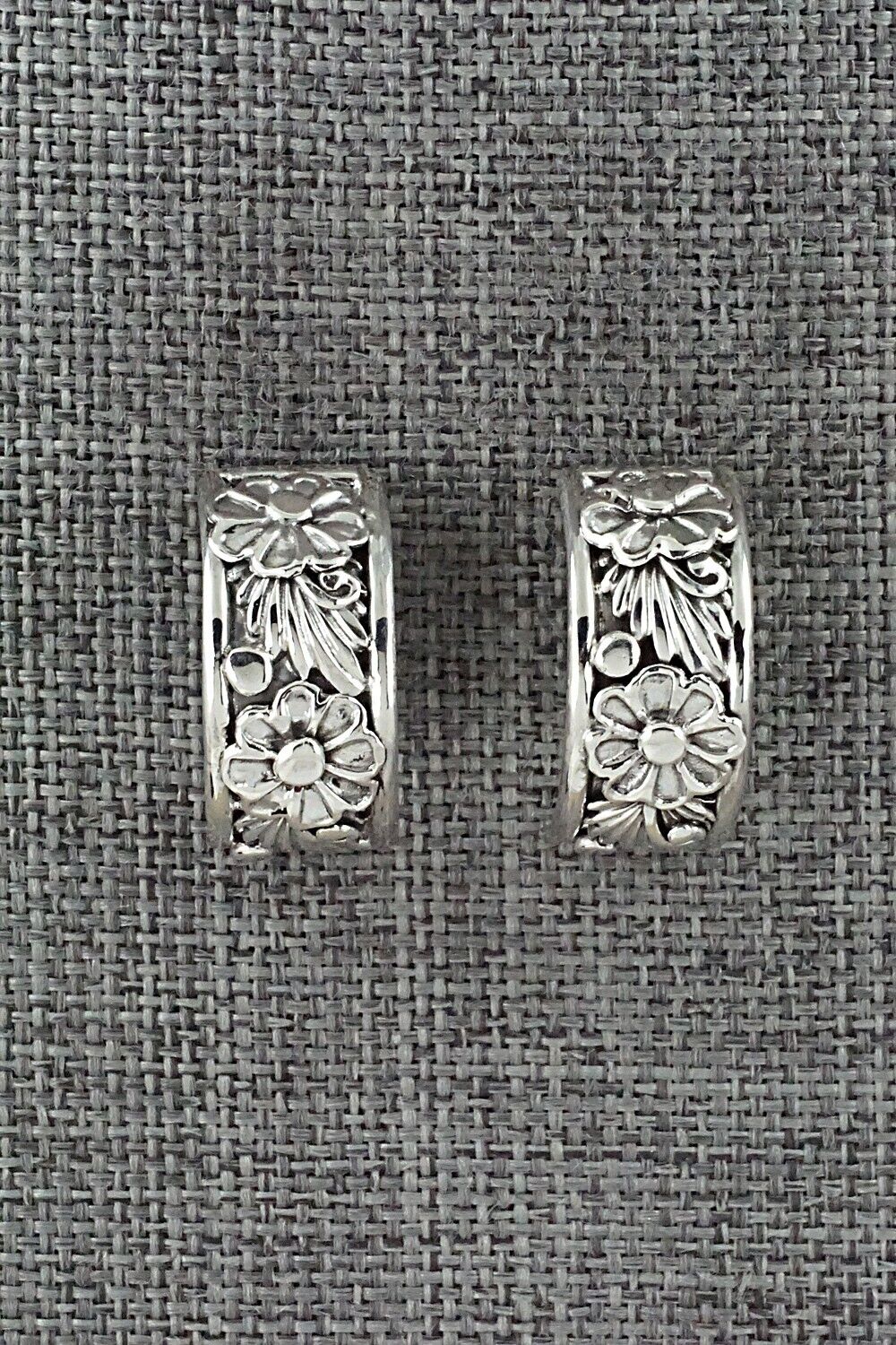 Sterling Silver Hoop Earrings - Tom Dinetso