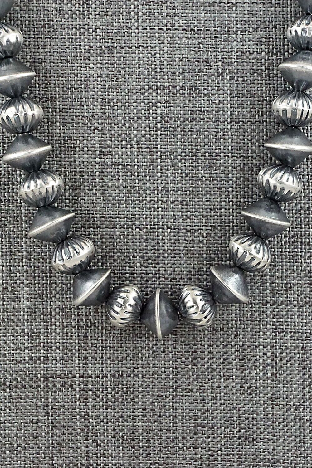 Sterling Silver Navajo Pearl Necklace 20" - Preston Haley