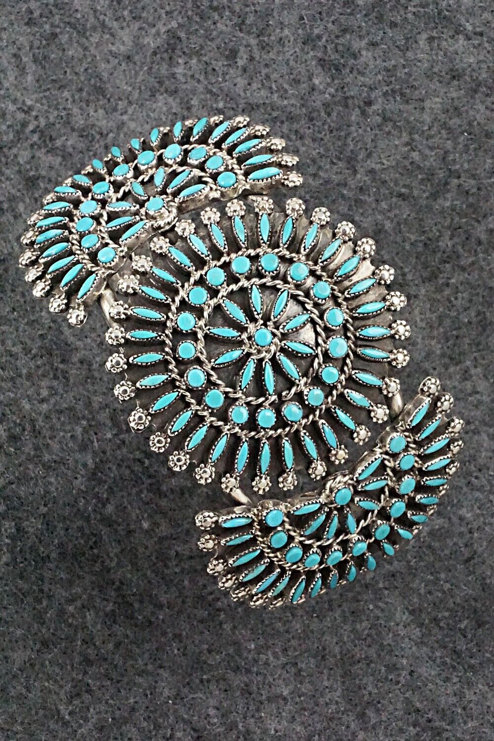 Turquoise & Sterling Silver Bracelet - Merlinda Chavez