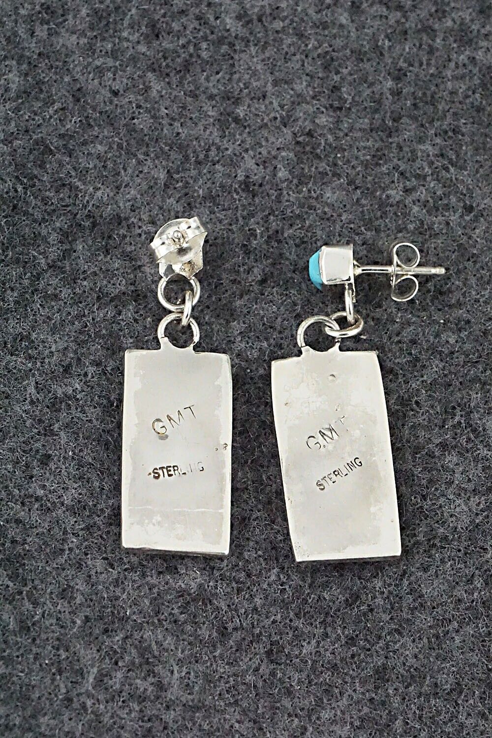 Turquoise & Sterling Silver Earrings - Gloria Tucson