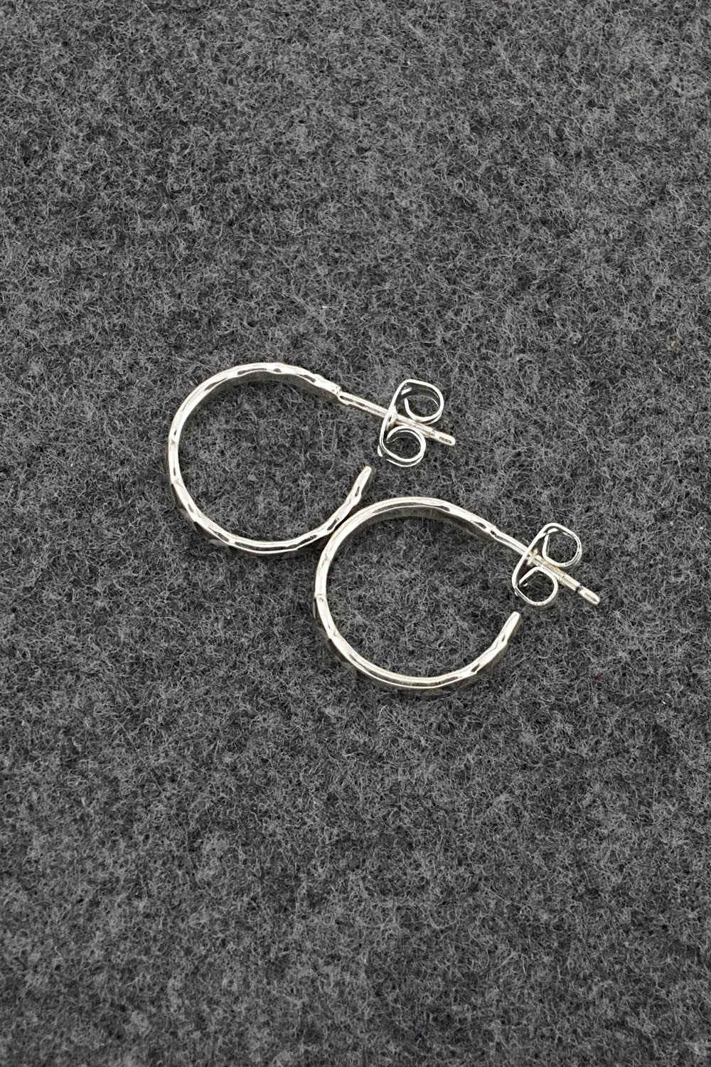 Sterling Silver Hoop Earrings - Elaine Tahe