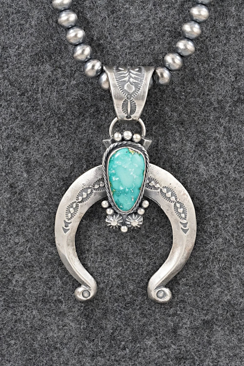 Turquoise & Sterling Silver Necklace - Samuel Yellowhair