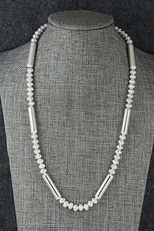 Sterling Silver Navajo Pearl Necklace - Tonisha Haley