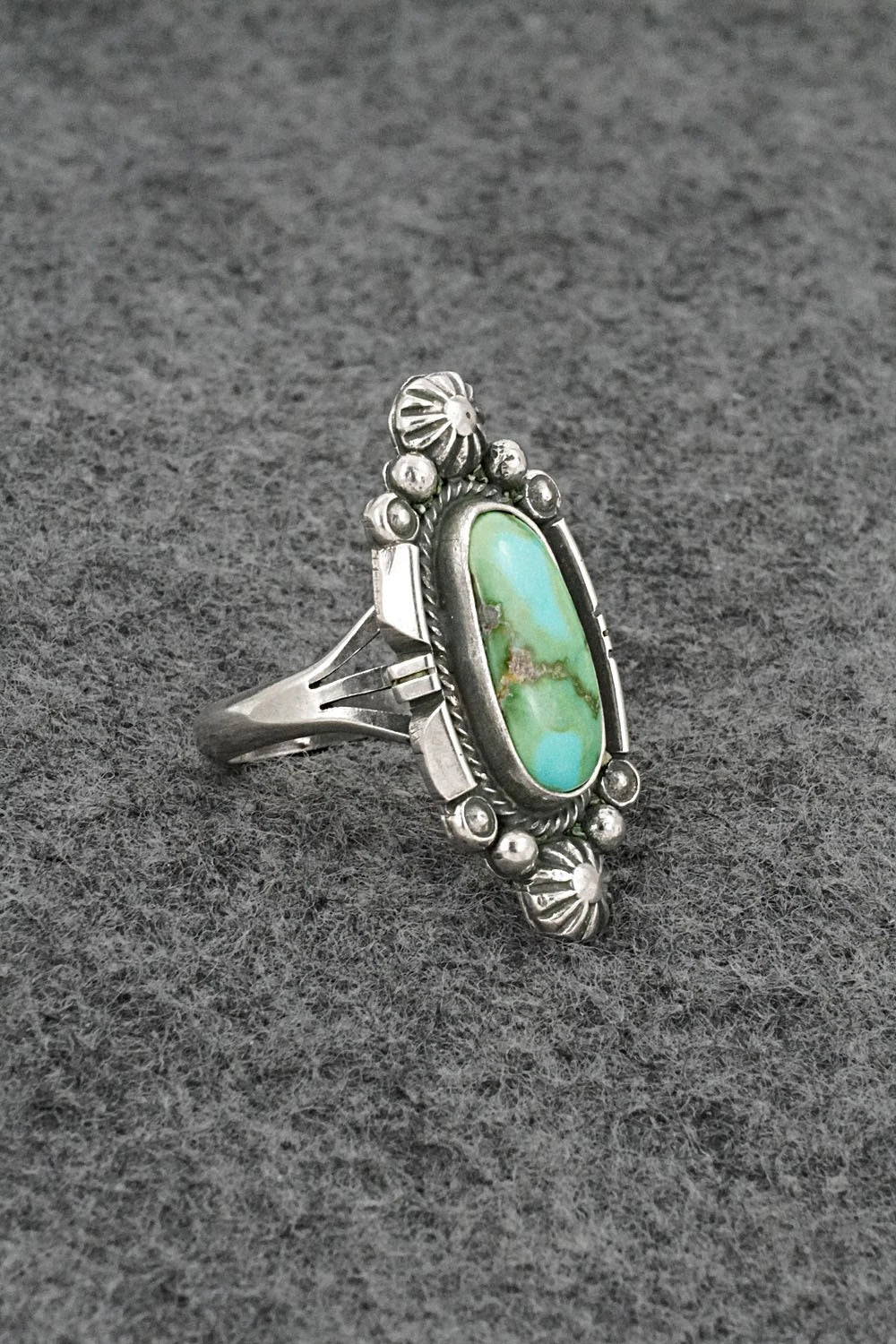 Turquoise & Sterling Silver Ring - Marita Benally - Size 7.5