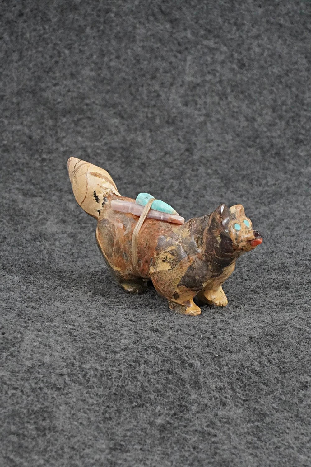 Wolf Zuni Fetish Carving - Freddie Leekya
