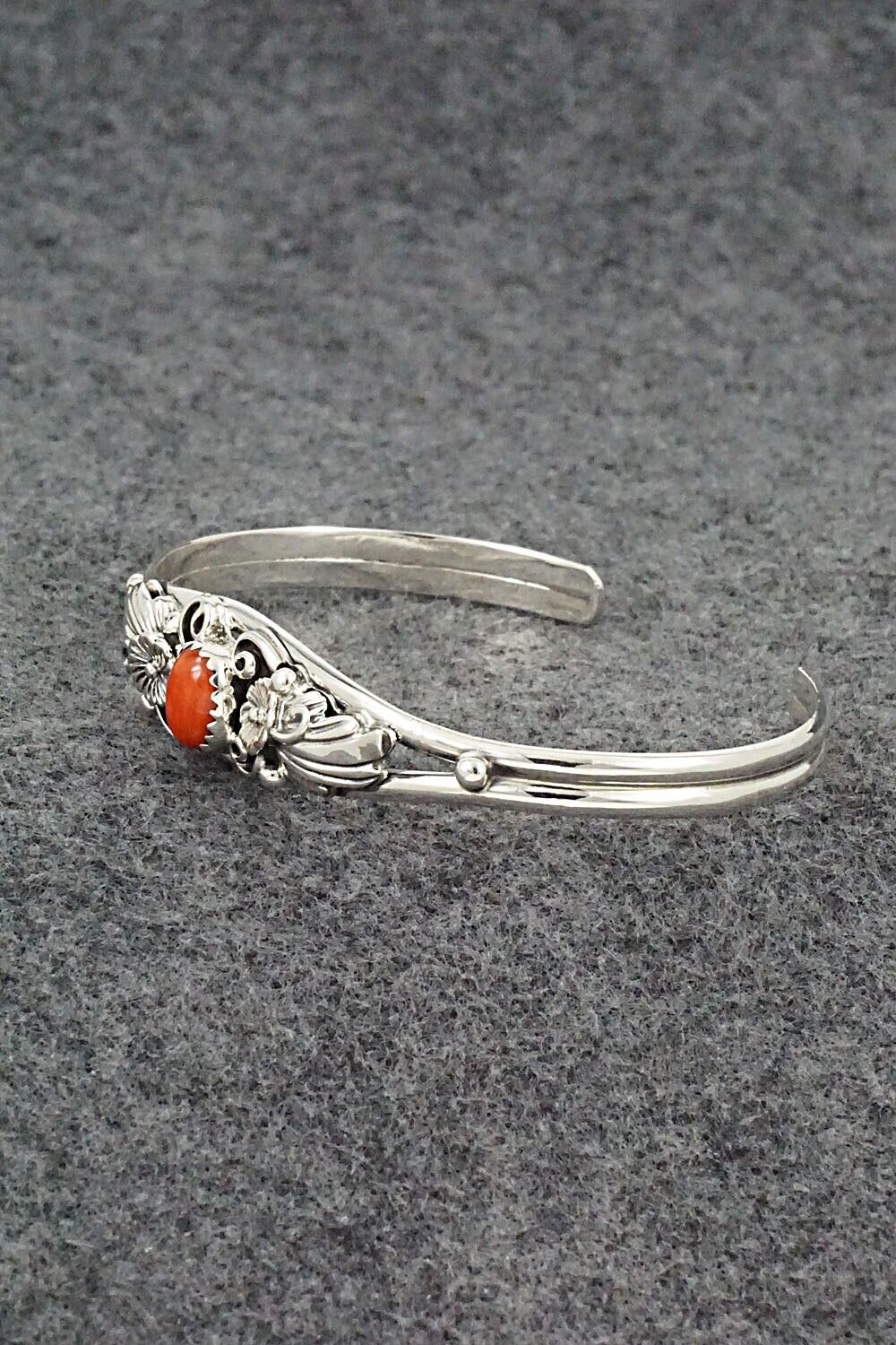 Coral & Sterling Silver Bracelet - Sadie Jim