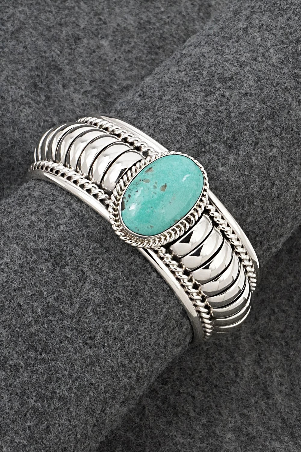 Turquoise & Sterling Silver Bracelet - Thomas Charley