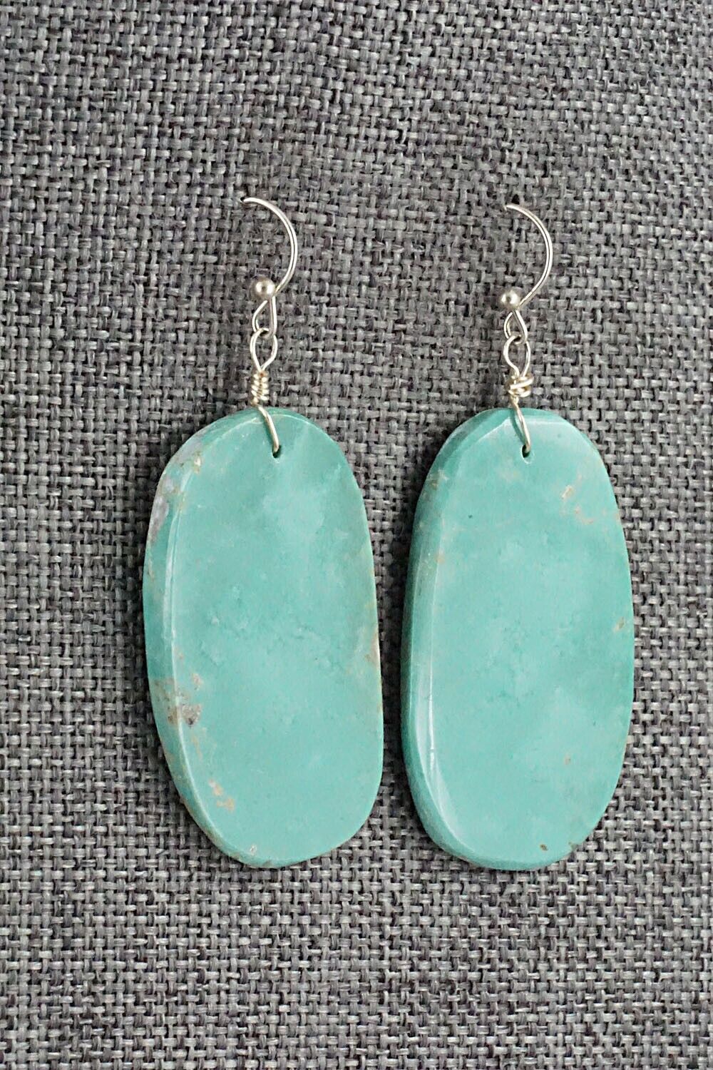 Turquoise & Sterling Silver Earrings - Joe Garcia