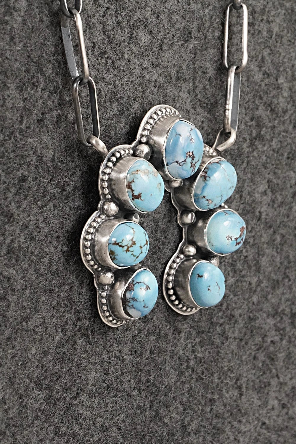 Turquoise & Sterling Silver Necklace - Darrin Livingston