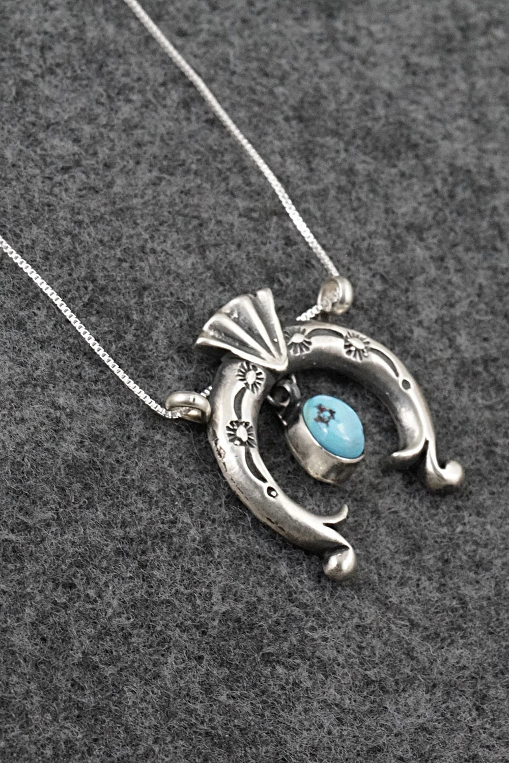 Turquoise & Sterling Silver Necklace - Gary Shorty