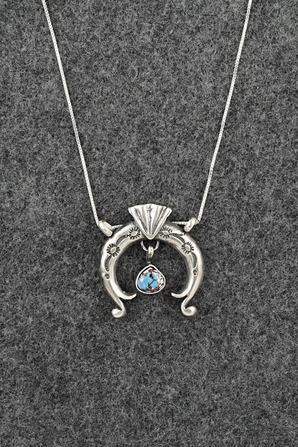 Turquoise & Sterling Silver Necklace - Gary Shorty