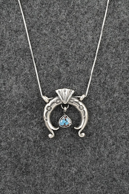 Turquoise & Sterling Silver Necklace - Gary Shorty